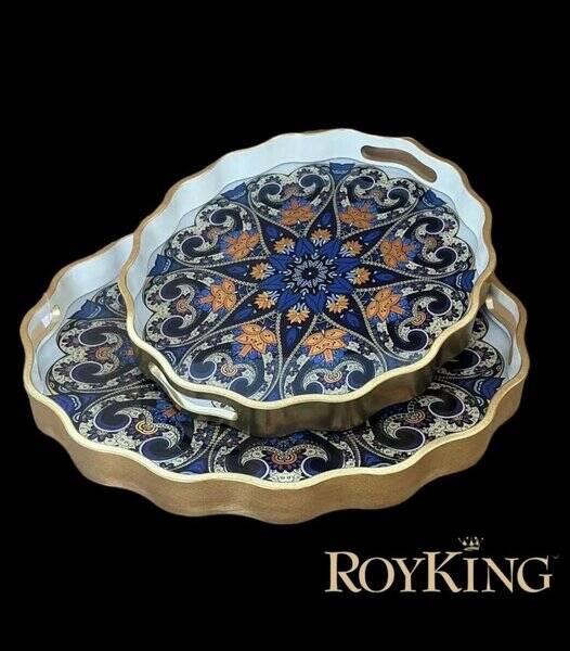 2'Lİ OVAL TEPSİ 44*36 VE 38*31 CM - 1
