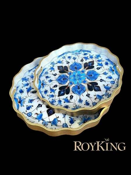 2'Lİ OVAL TEPSİ 44*36 VE 38*31 CM - 1