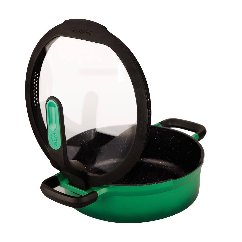 Berghoff Gem Stay Cool Kısa Tencere Açık Yeşil 26cm+ HEDİYE Tava Açık Yeşil 28 Cm	 - 2