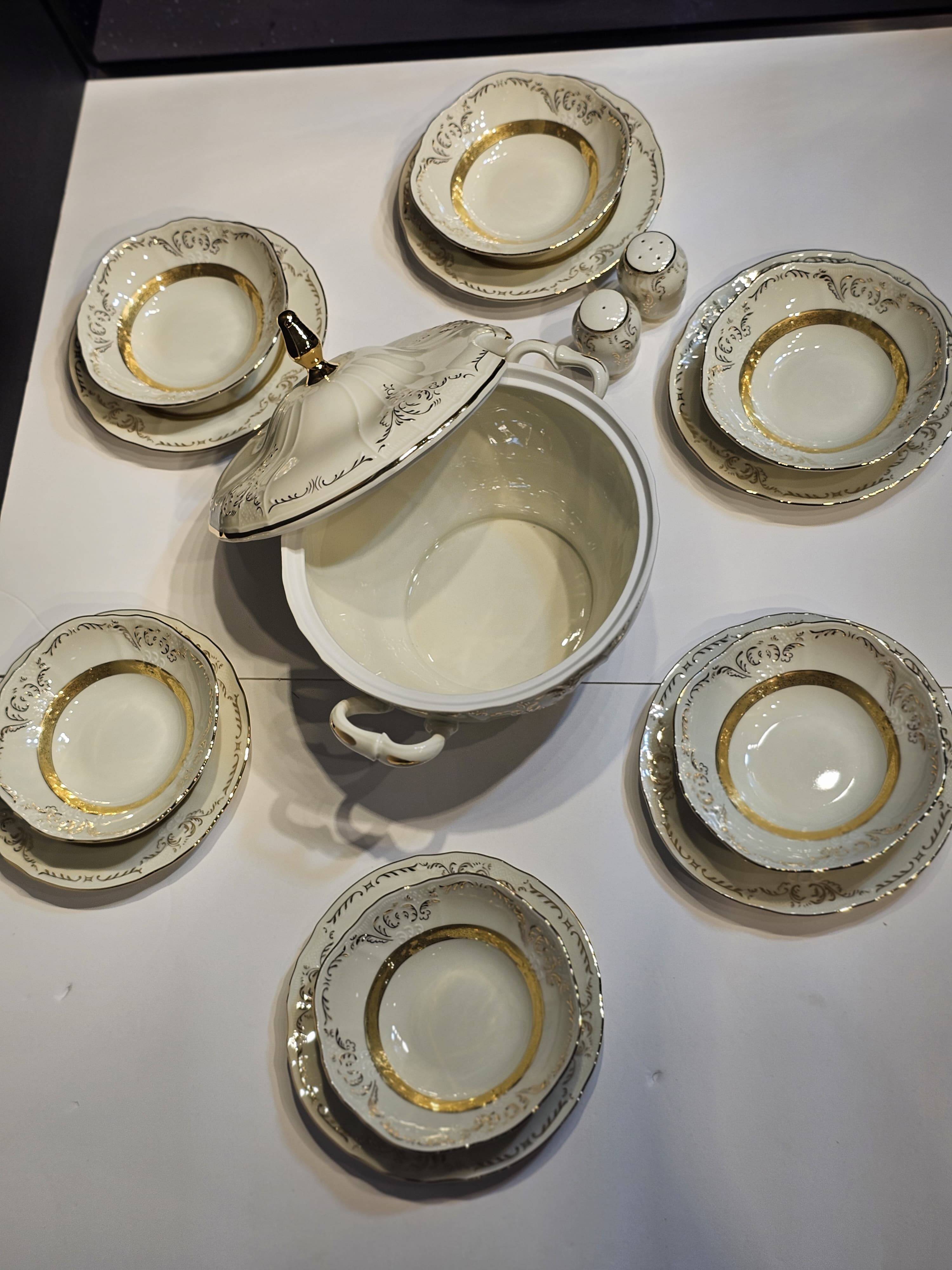 Bernadotte Gold Yaldızlı 77 parça Yemek Takımı - 8