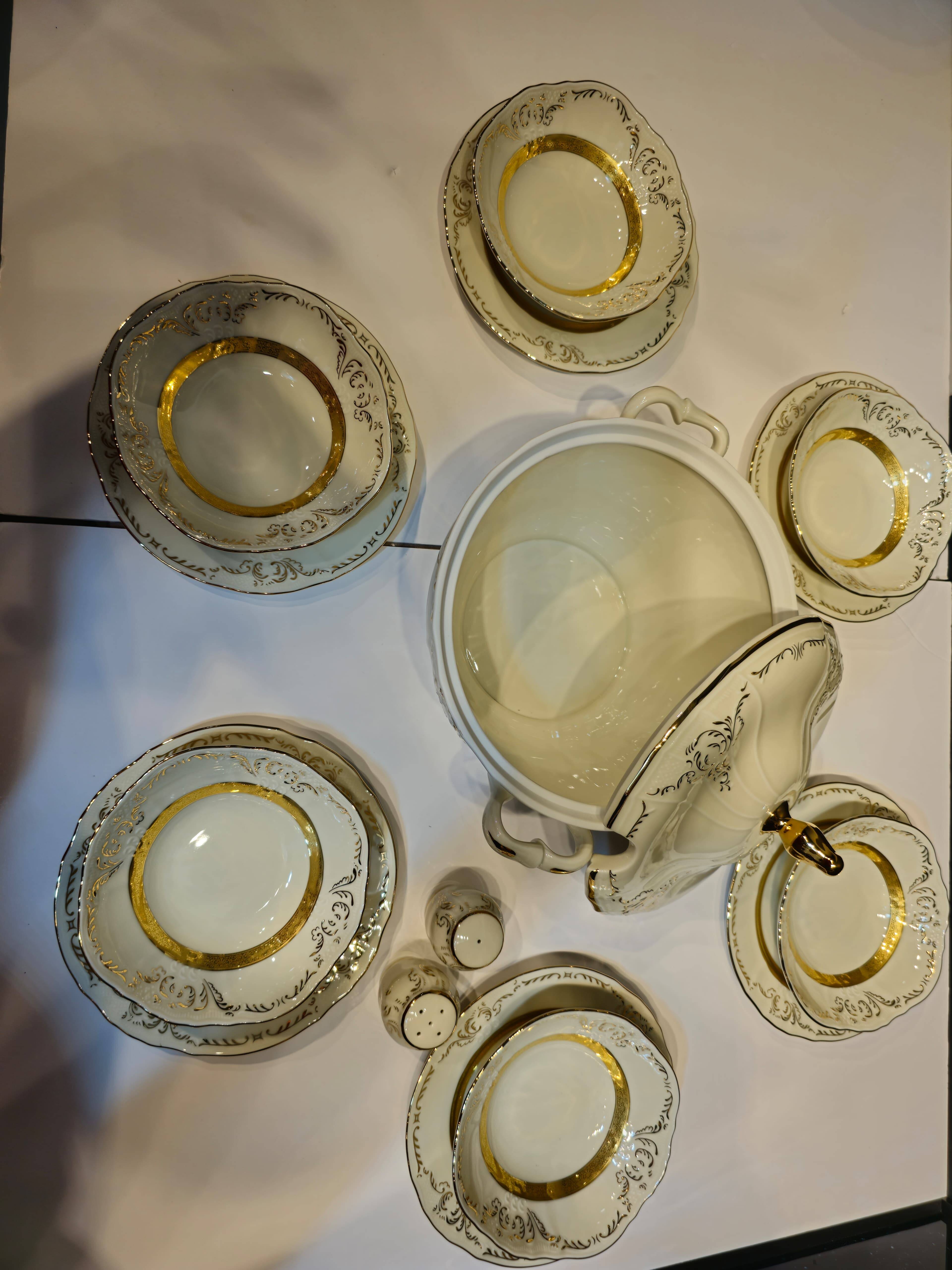 Bernadotte Gold Yaldızlı 77 parça Yemek Takımı - 3