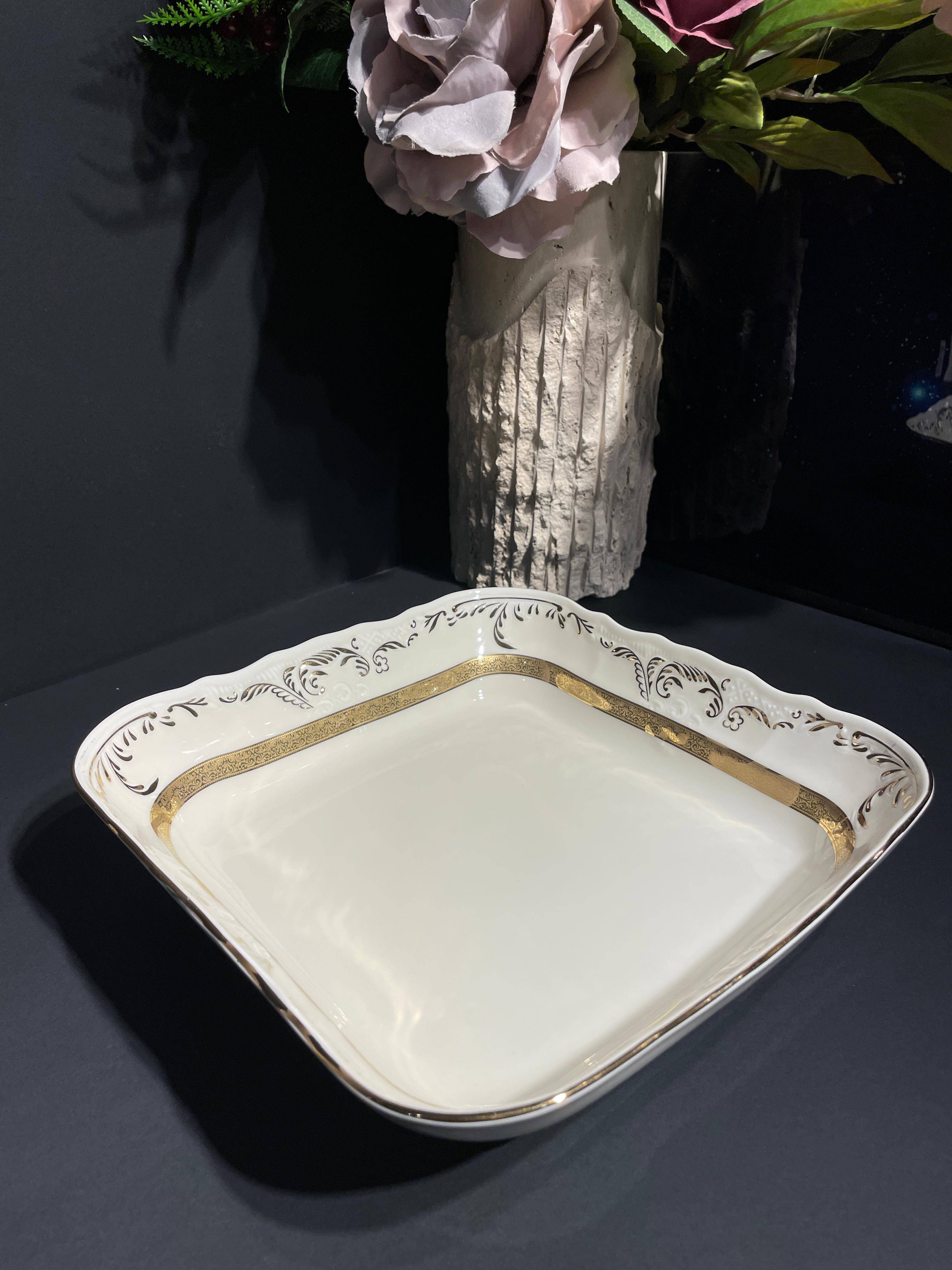 BERNADOTTE KALIN YALDIZLI THUN SALATA KASESİ 25 CM - 2