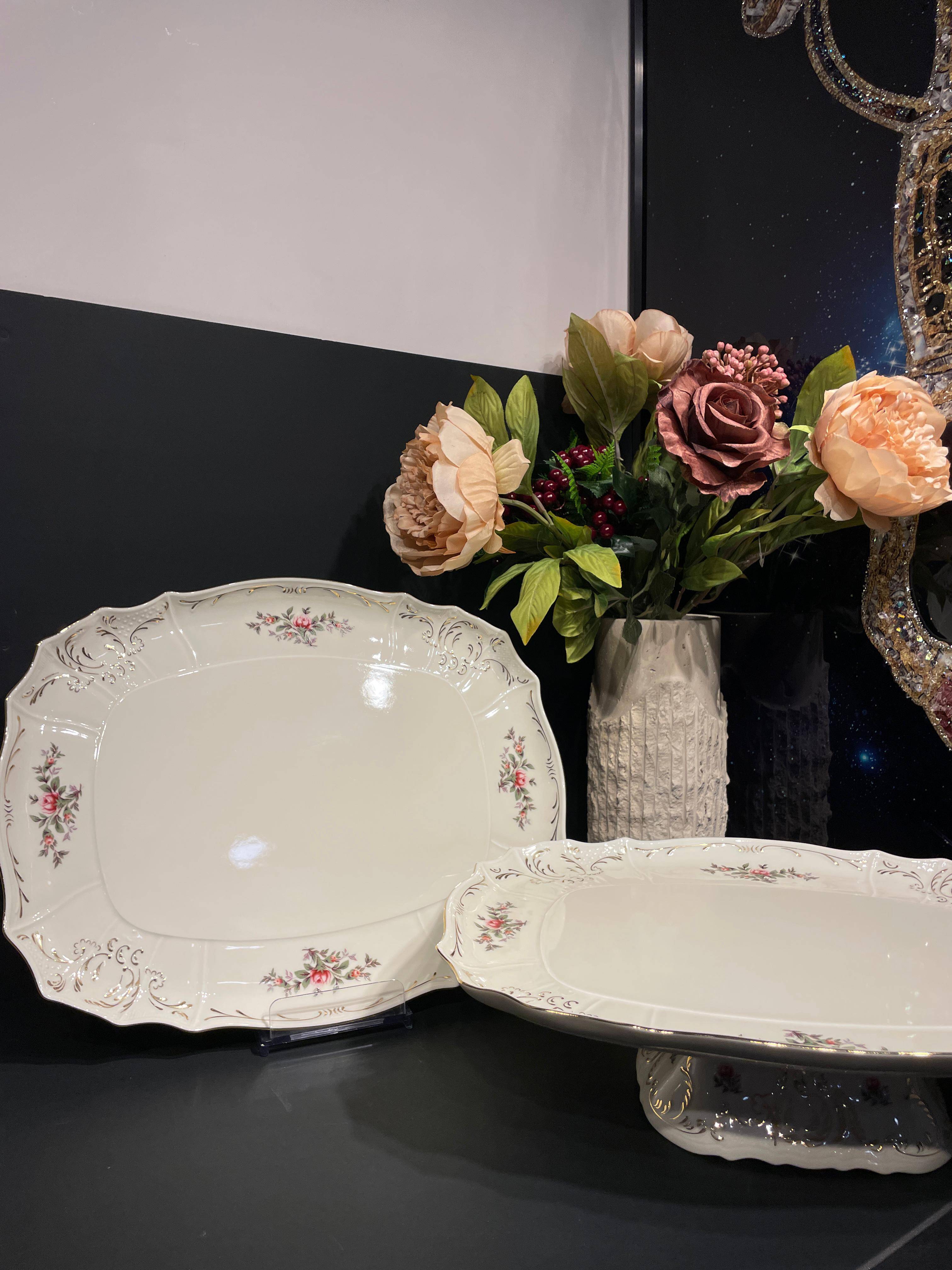 BERNADOTTE ROZANTE THUN PODNOS TRAY 37CM AYAKLI STAND - 2