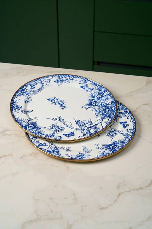 Blue Life Emaye 2'li Servis Tabağı 30 Cm - 1