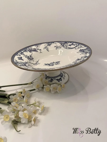 Blue Life Emaye Ayaklı Meyvelik 30 Cm - 4