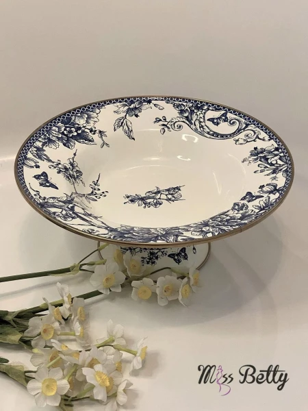 Blue Life Emaye Ayaklı Meyvelik 30 Cm - 2