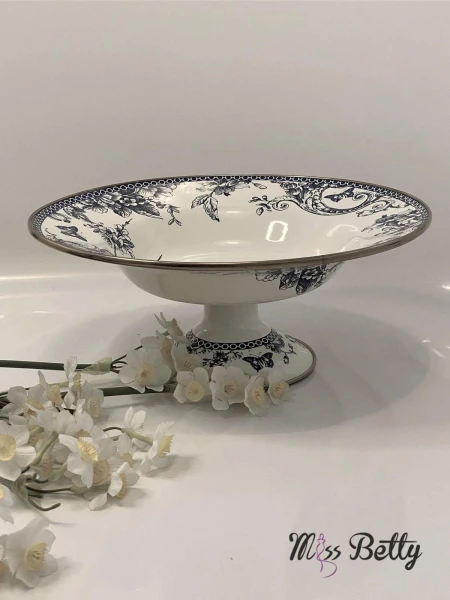 Blue Life Emaye Ayaklı Meyvelik 30 Cm - 3