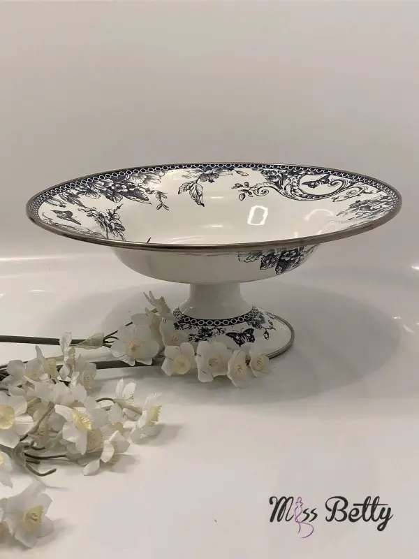 Blue Life Emaye Ayaklı Meyvelik 30 Cm - 3