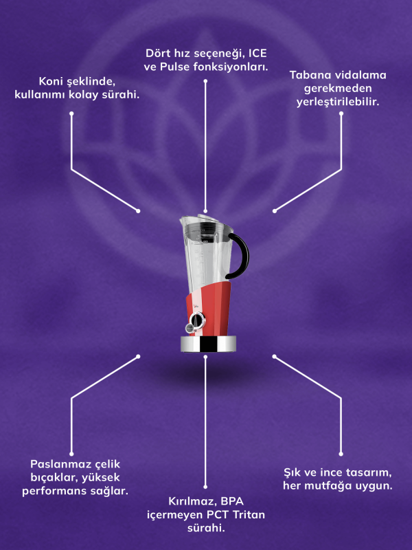 Bugatti Vela Krem Rengi Blender - 2