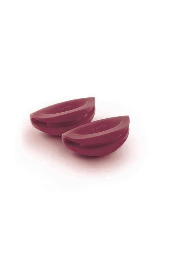 Castey Burgundy Silikon Yan Kulplar - 1