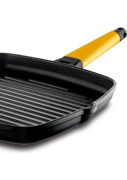 Castey Classic Serisi Izgara Kanallı Tava 27 cm - 4
