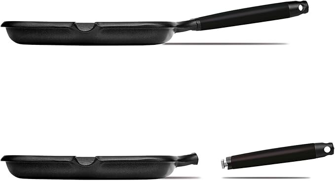 Castey Classic Serisi Izgara Düz Tava 27 Cm - 3