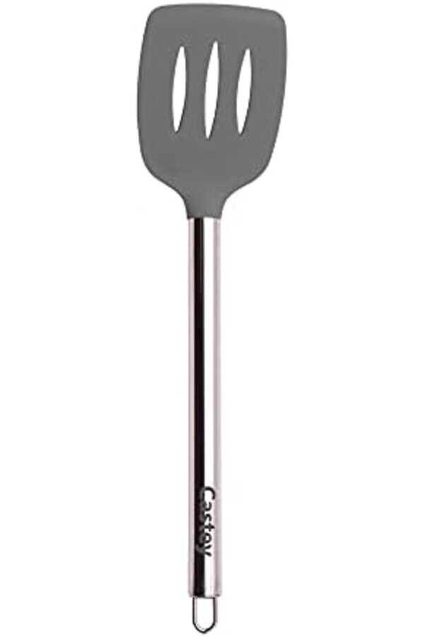 Castey Paslanmaz Çelik Saplı Silikon Balık Spatula - 1