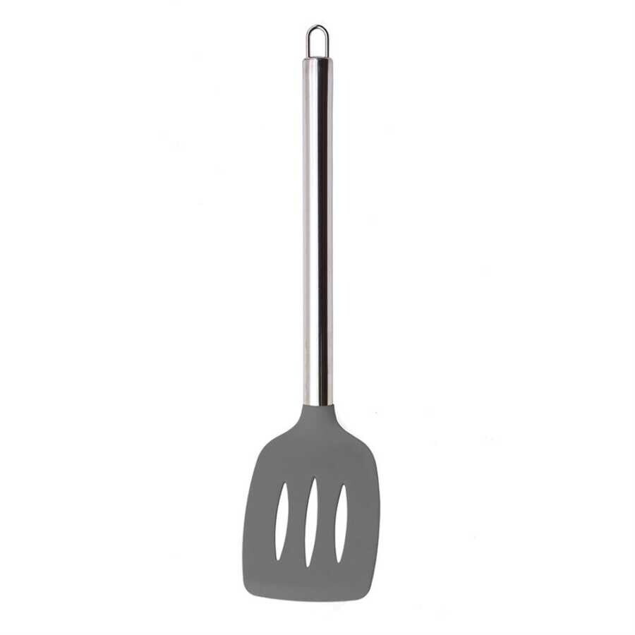 Castey Paslanmaz Çelik Saplı Silikon Balık Spatula - 4