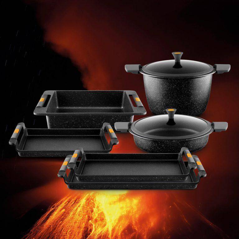 Castey Vulcano Serisi Düz Tepsi Tava 50 cm - 4