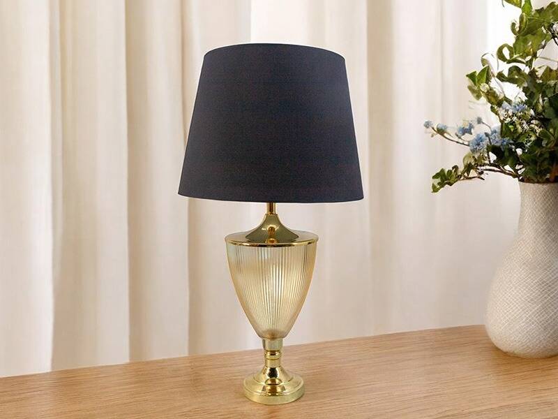 CONE LÜSTERLİ ABAJUR 76 CM SİYAH - 1