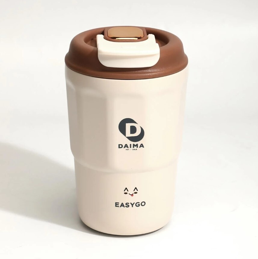 Daima EasyGo Bardak Termos Beyaz 380 ml - 1
