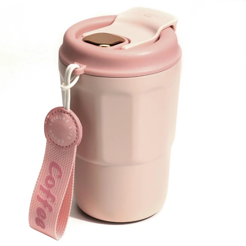 Daima EasyGo Bardak Termos Pembe 380 ml - 1