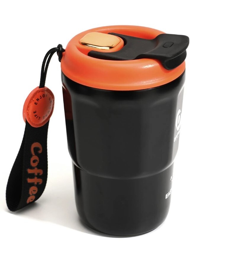Daima EasyGo Bardak Termos Siyah 380 ml - 1