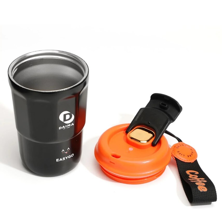 Daima EasyGo Bardak Termos Siyah 380 ml - 4