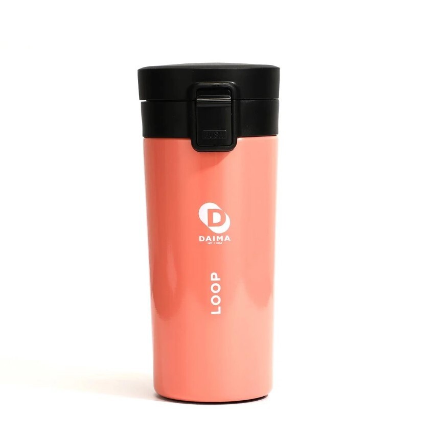 Daima Loop Bardak Termos Pembe 380 ml - 1