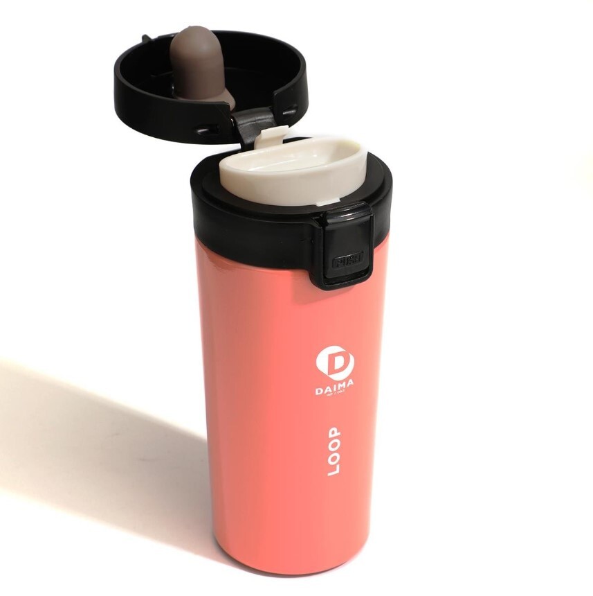 Daima Loop Bardak Termos Pembe 380 ml - 4