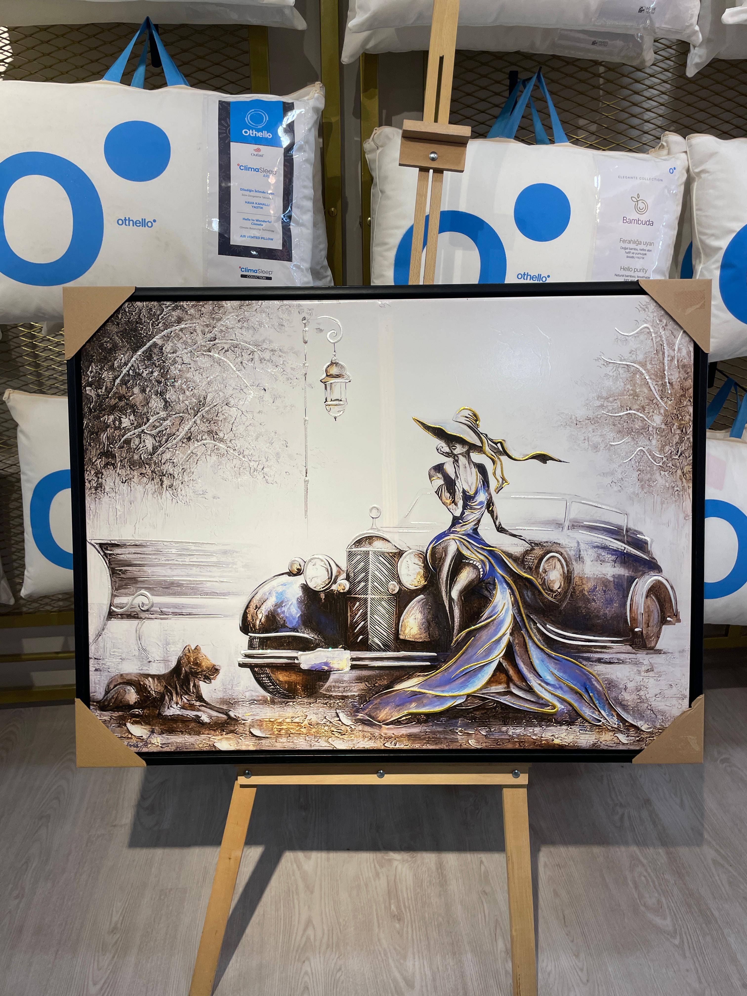 DOKULU KANVAS TABLO 75*100 CM - 1