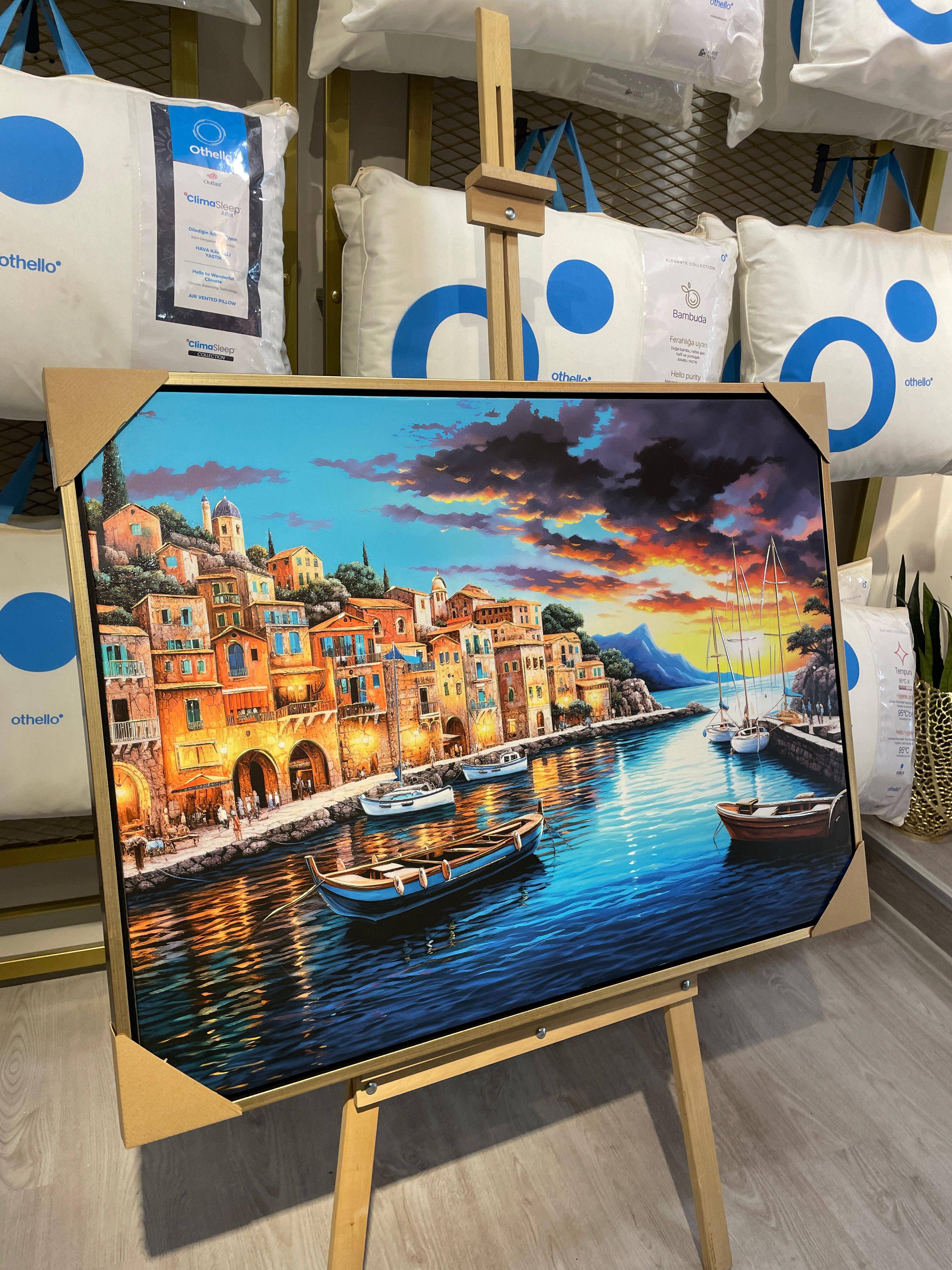 DOKULU RENKLİ KANVAS TABLO 75*100 CM - 3