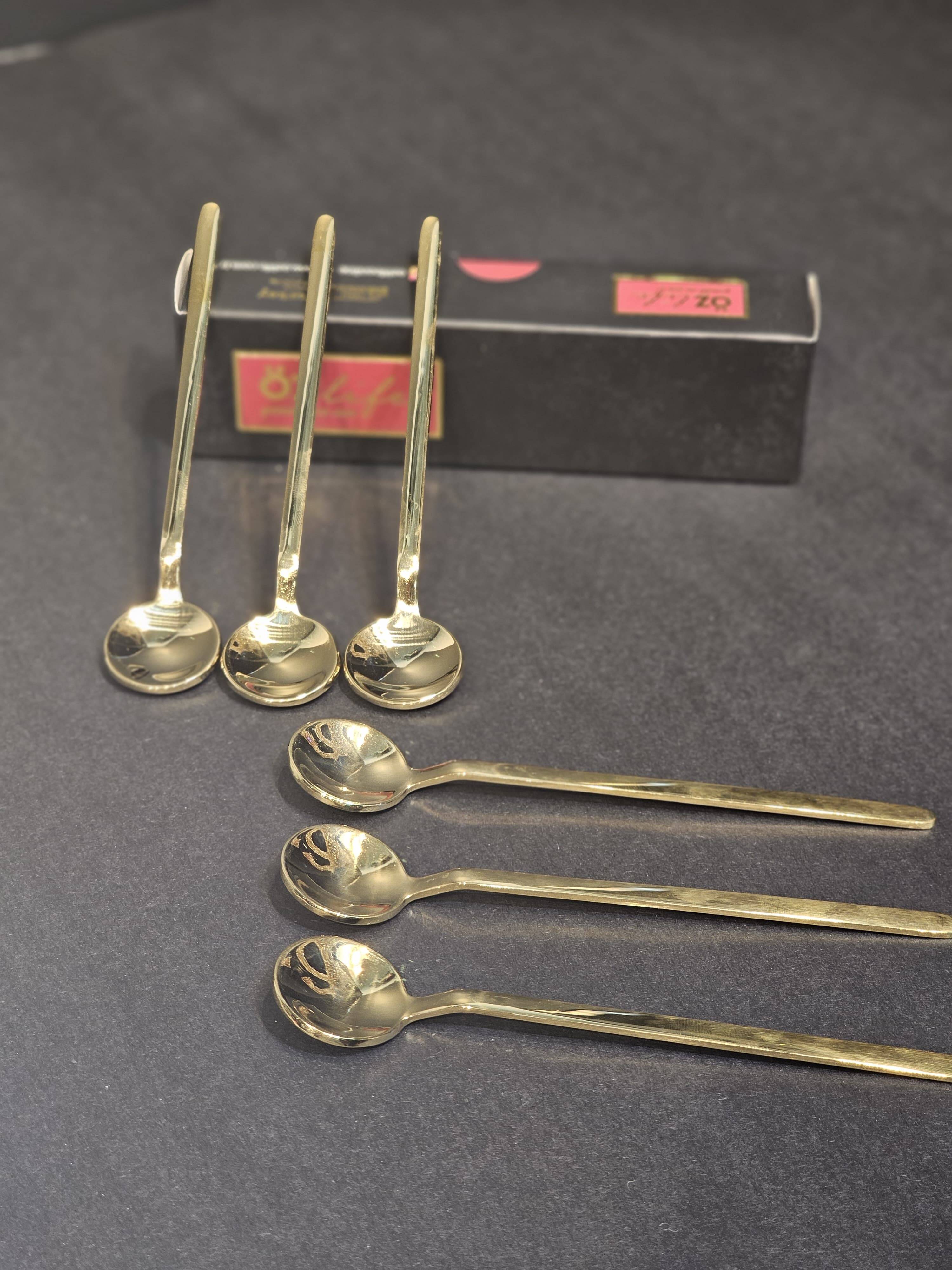 DURU 6 Parça Çay Kaşığı Titanyum Gold - 4