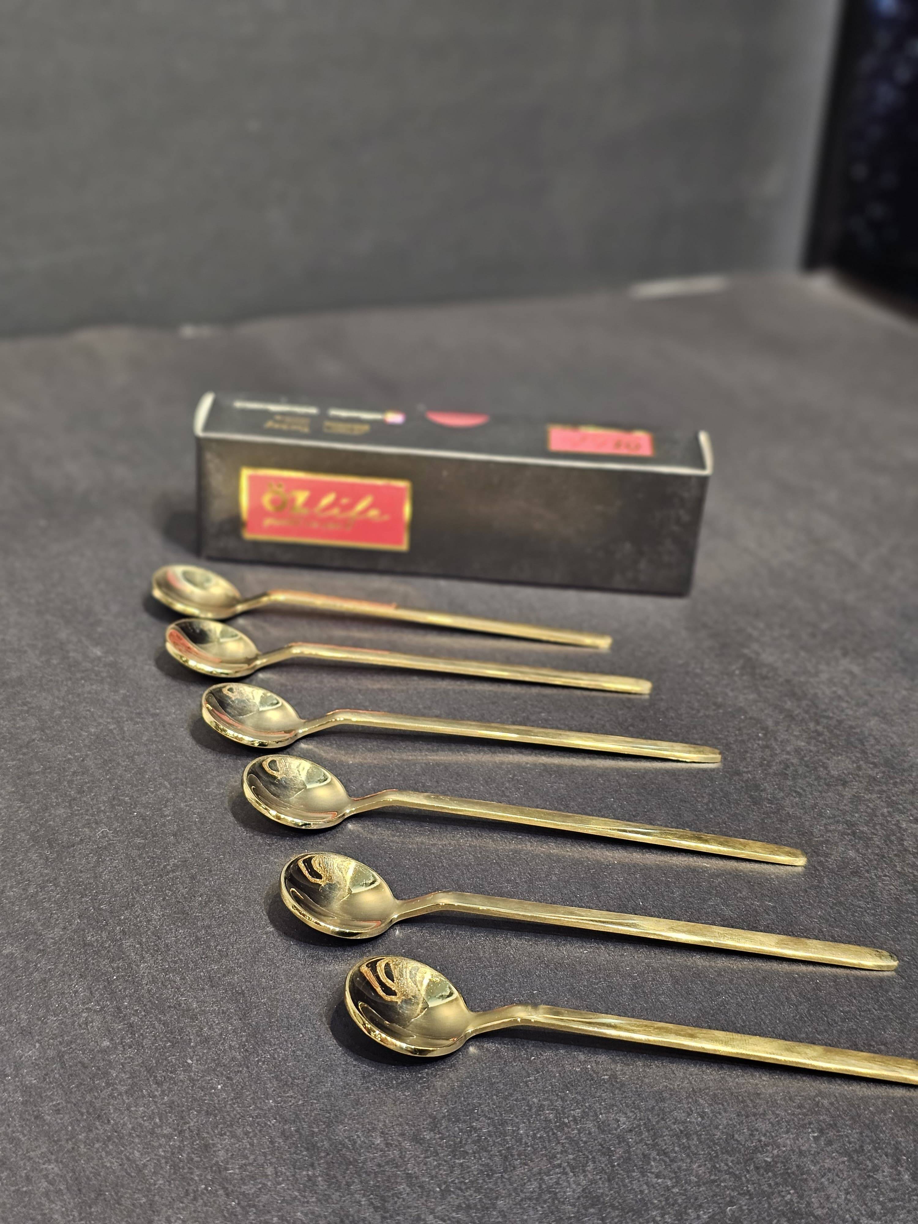 DURU 6 Parça Çay Kaşığı Titanyum Gold - 2