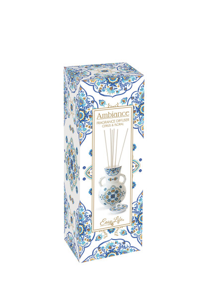 Easy Life Ambiance Porselen Koku Difüzör Seti 400 ml - Mediterraneo Blue - 3