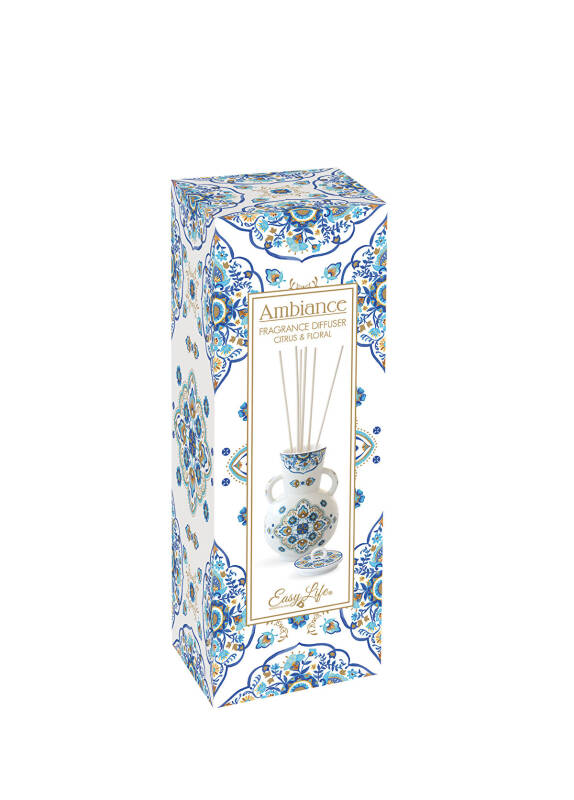 Easy Life Ambiance Porselen Koku Difüzör Seti 400 ml - Mediterraneo Blue - 3
