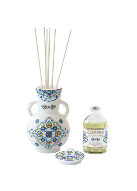 Easy Life Ambiance Porselen Koku Difüzör Seti 400 ml - Mediterraneo Blue - 1