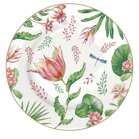 Easy Life Botanic Chic Porselen Pasta Tabağı 19 cm - 1