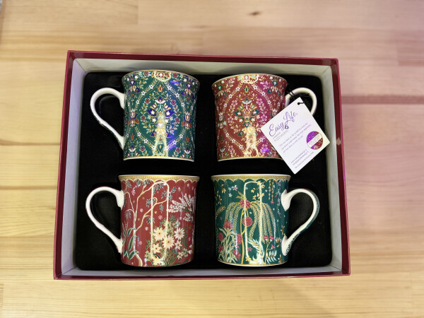 Easy Life Eclectic Chic 4'lü Fine China Porselen Kulplu Bardak Seti 300 ml - 2