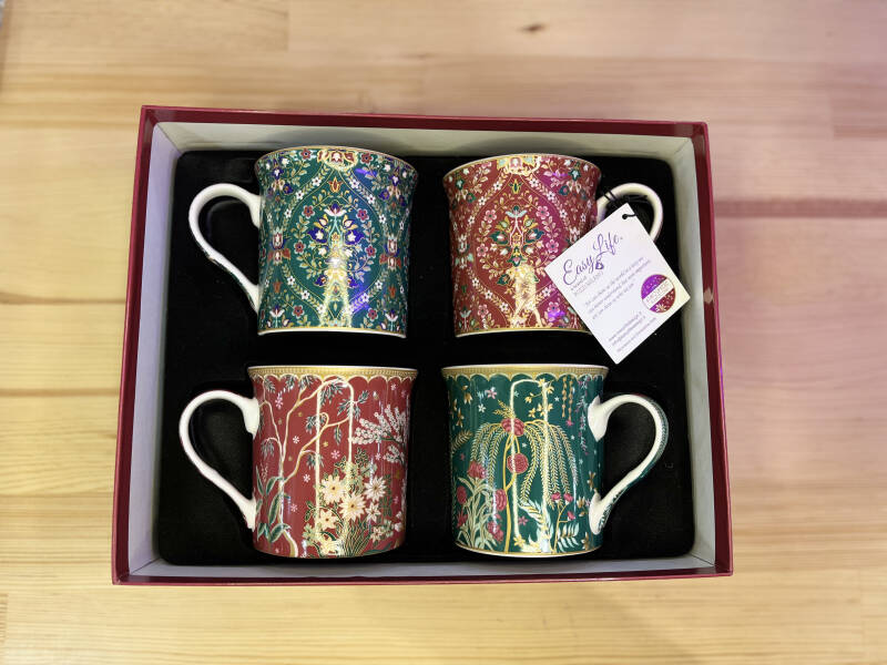 Easy Life Eclectic Chic 4'lü Fine China Porselen Kulplu Bardak Seti 300 ml - 2