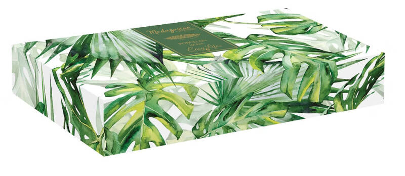 Easy Life Madagascar Porselen Servis Tabağı 35 x 29 cm - Yeşil - 2