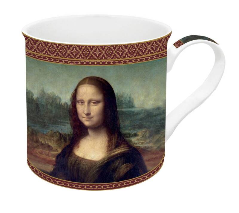 Easy Life MasterPiece Fine China Kulplu Bardak 300 ml. The Mona Lisa - 1