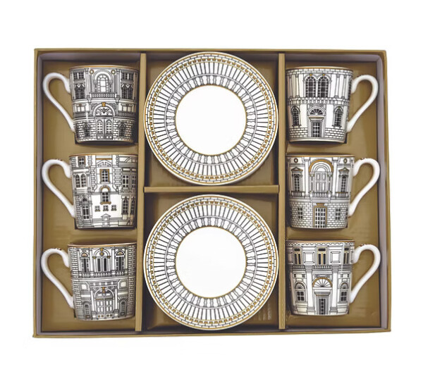 Easy Life Palazzo 6'lı Porselen Kahve Fincan Seti 100 ml - 2