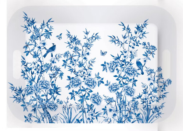 Easy Life Paradise Garden Kulplu Tepsi 40 x 21 cm 