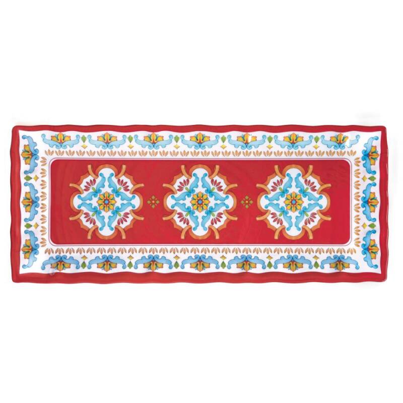 Easy Life Volterra Melamin Dikdörtgen Tepsi 48 x 20 cm - 1