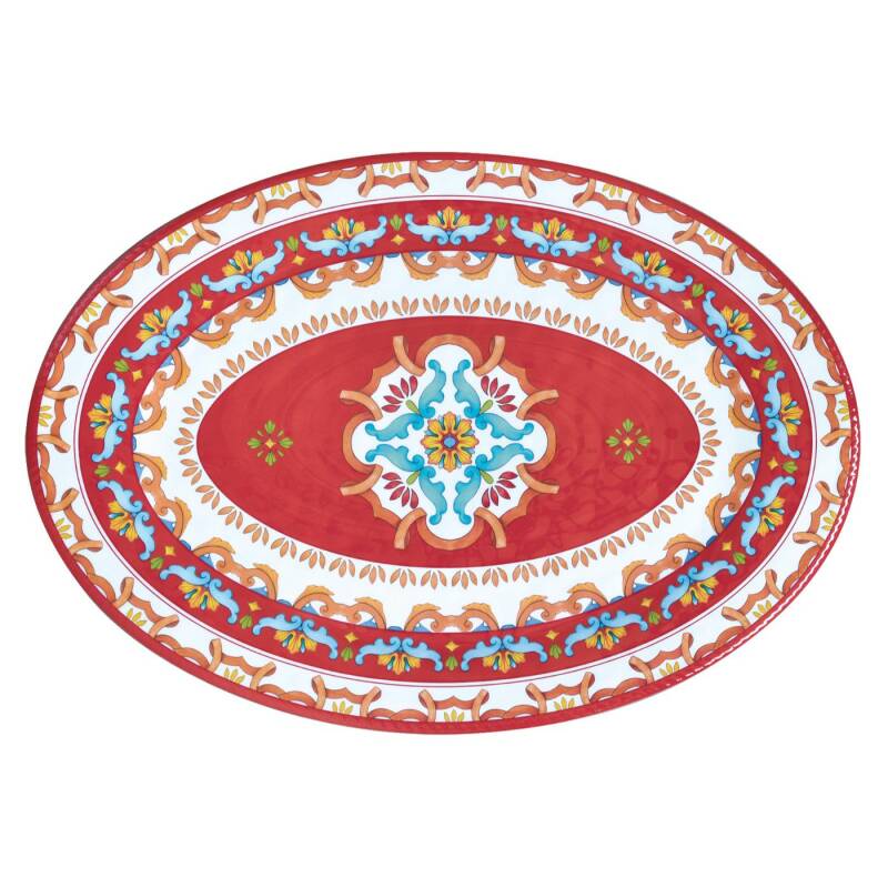 Easy Life Volterra Melamin Oval Tepsi 50 x 35,5 cm - 1