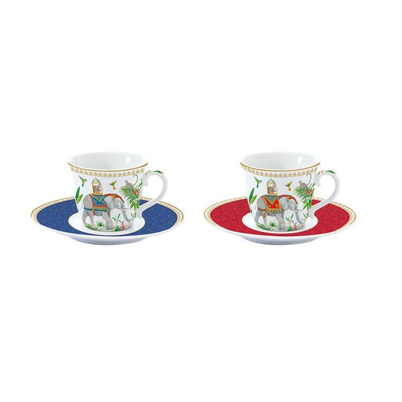 Easy Life Marajah 2'li Porselen Fincan Seti 80 ml - 1