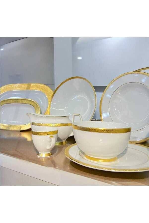 FALKEN 9138 İDEAL GOLD 62 PARÇA YEMEK TAKIMI - 1