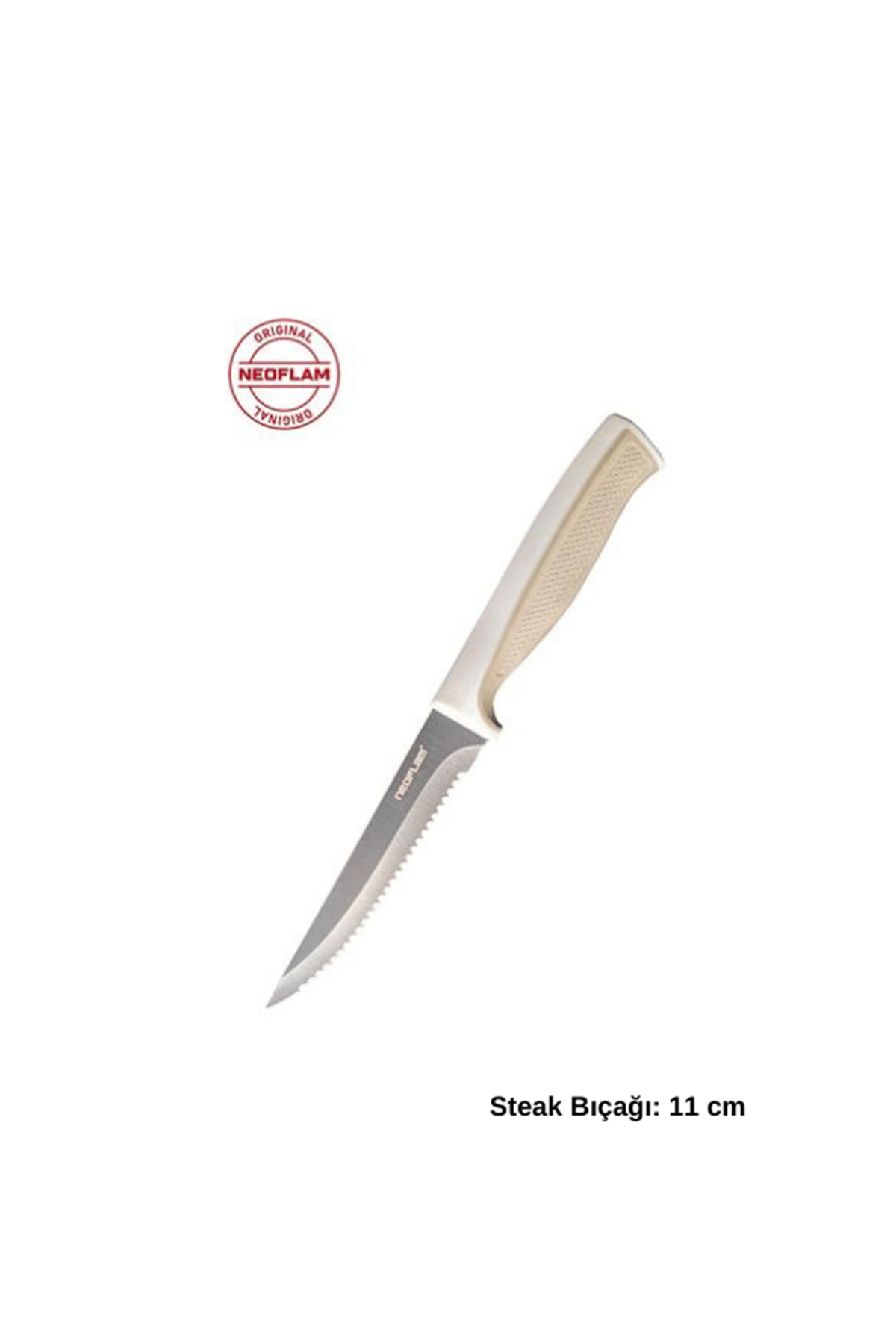 FİKA TIRTIKLI STEAK BIÇAĞI,11 CM BEJ - 1
