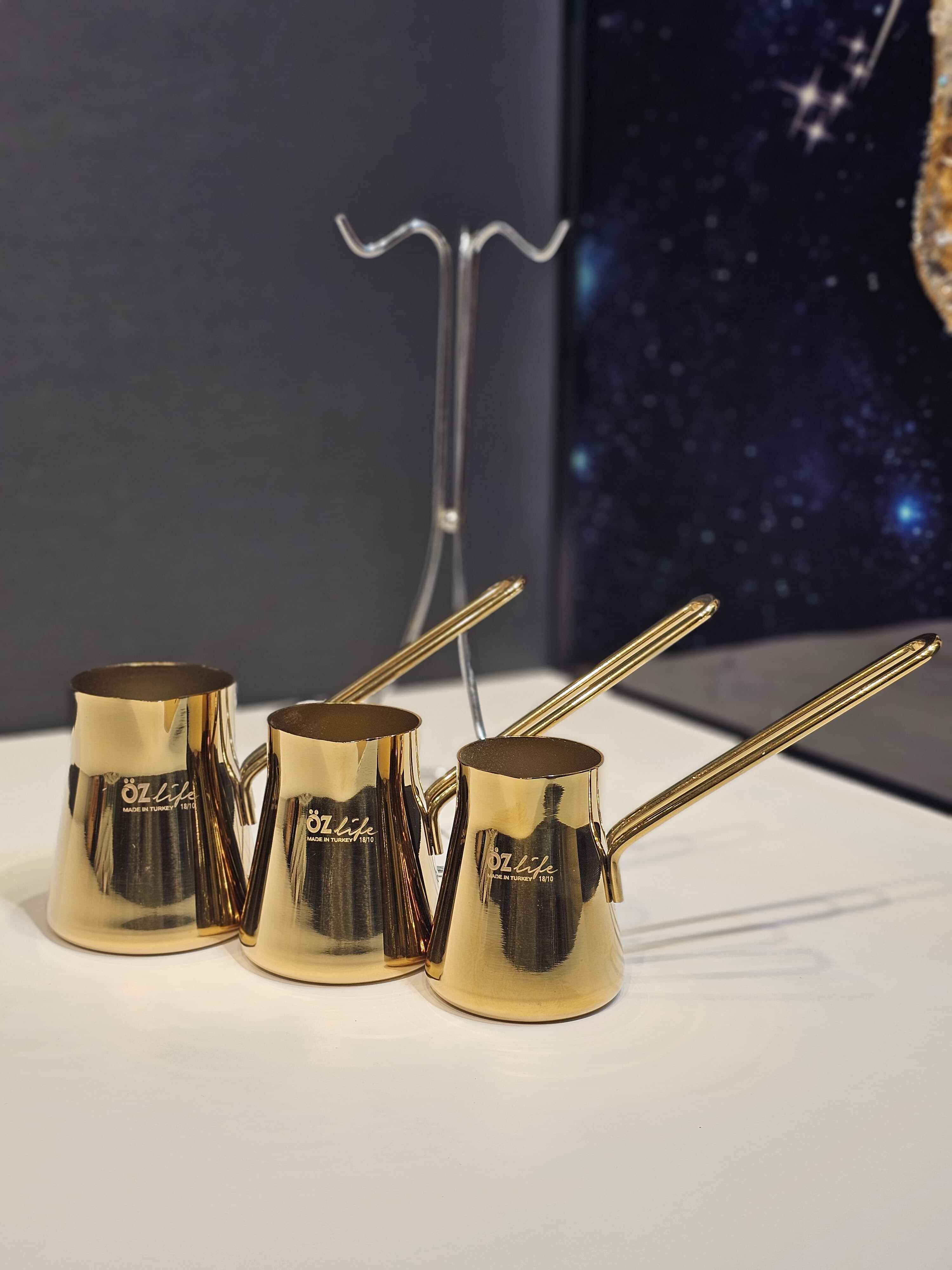 GALA 4 Parça Cezve Takımı Titanyum Gold - 2