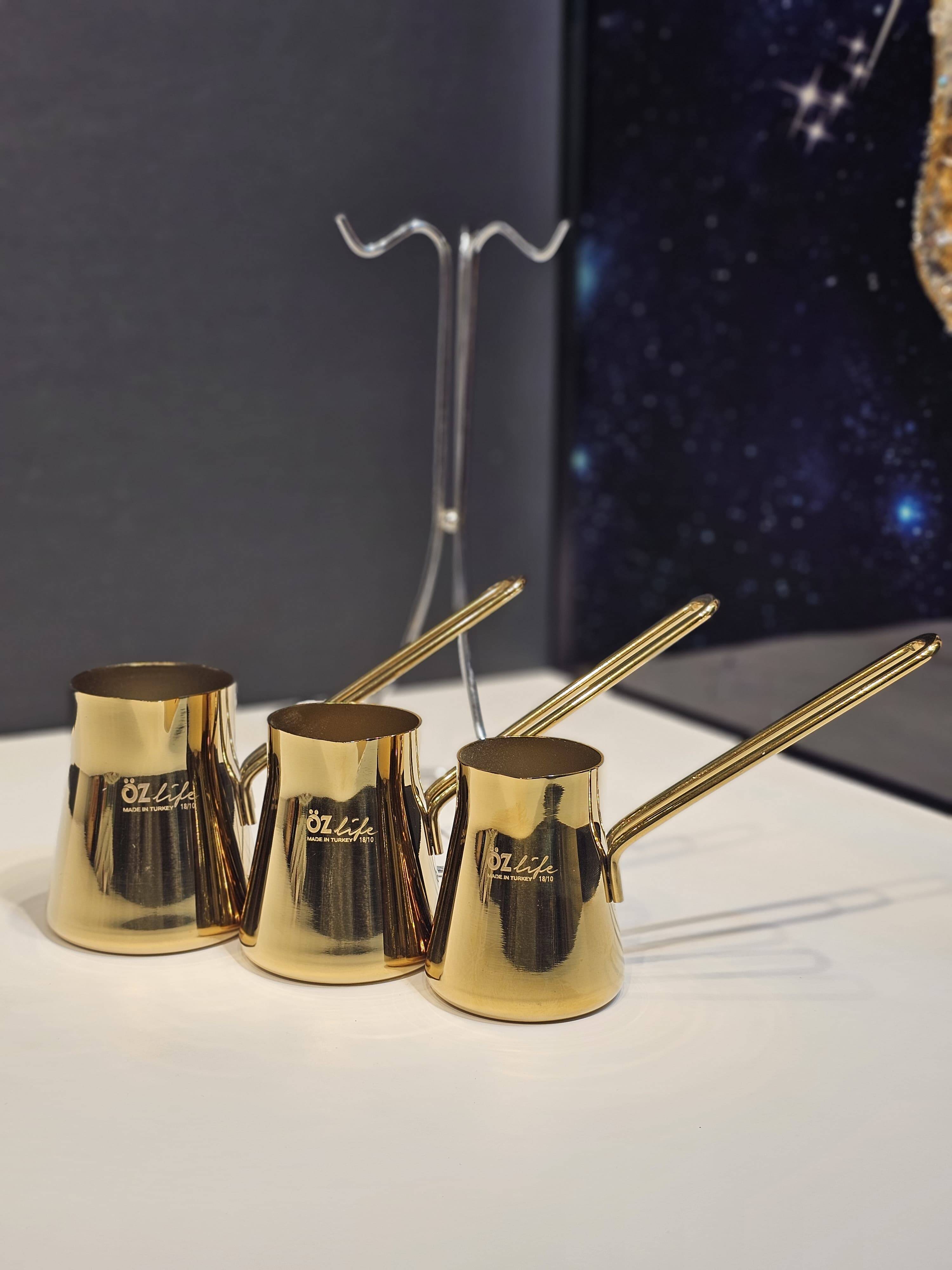GALA 4 Parça Cezve Takımı Titanyum Gold - 2