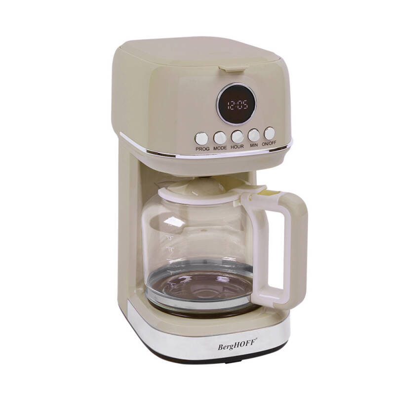 BergHOFF GEM RETRO 15 bardak Vanilya Krem Rengi Filtre Kahve Makinesi - 2