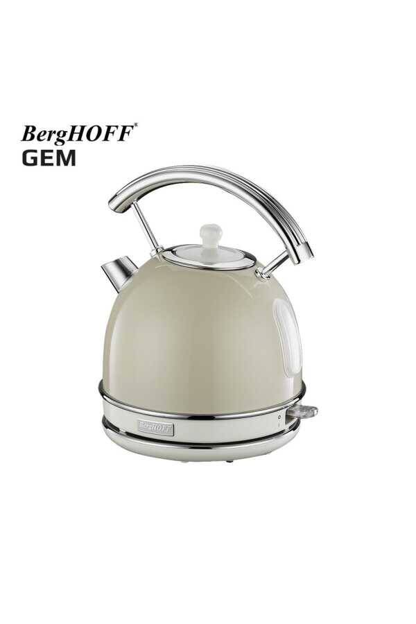 Gem Retro 1.7 Litre Vanilya Krem Rengi Yuvarlak Su Isıtıcısı - 2