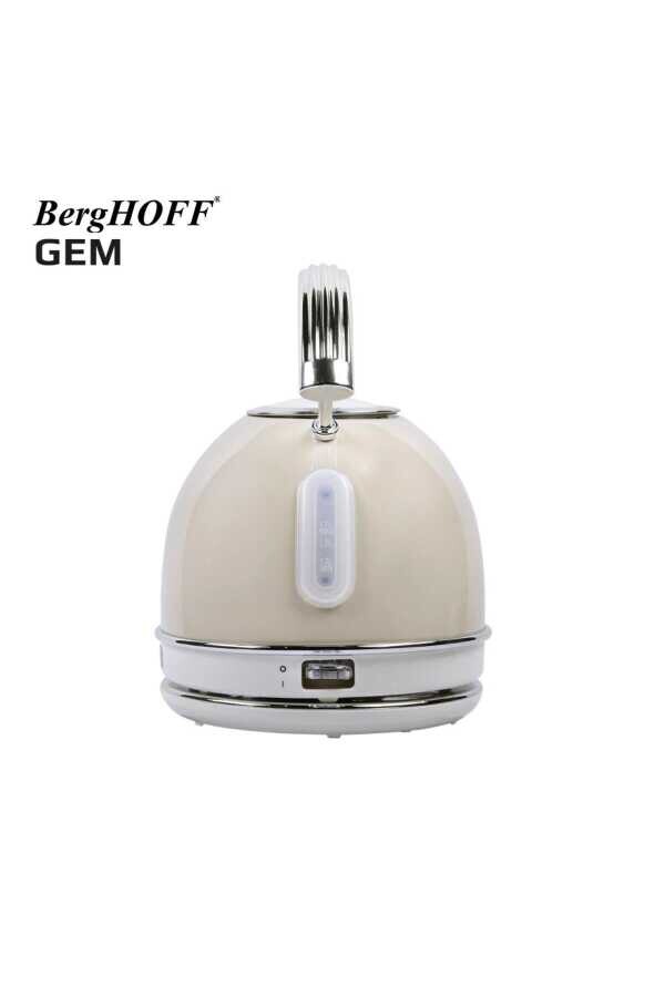 Gem Retro 1.7 Litre Vanilya Krem Rengi Yuvarlak Su Isıtıcısı - 3